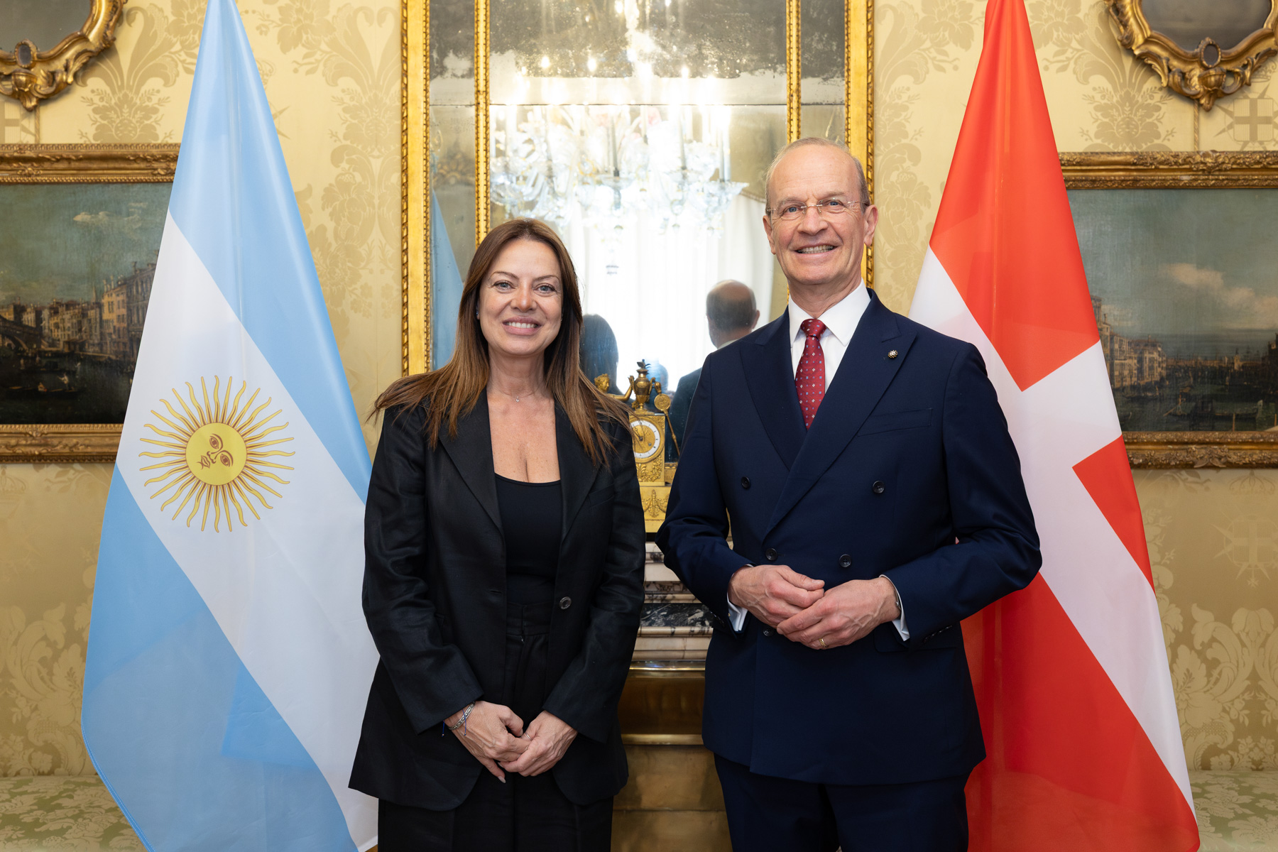 Minister of Human Capital of Argentina with Order of Malta's Grand Hospitaller